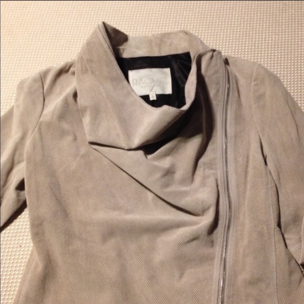 Rachel Roy  Perforated Suede Jacket